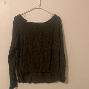 American eagle long sleeve dark green tee!!